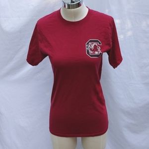 Gamecock vs Clemson t-shirt,S, garnet and black